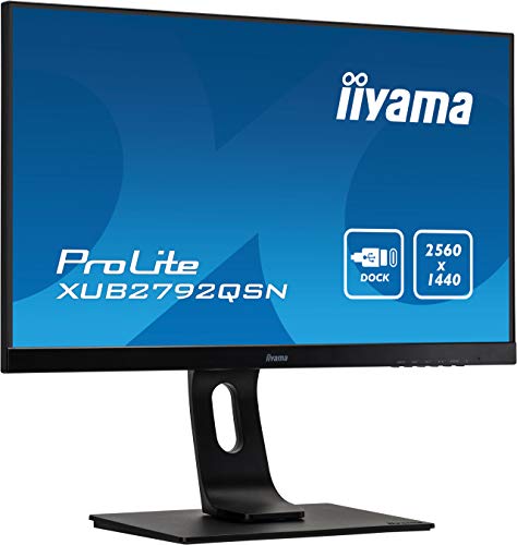 iiyama ProLite XUB2792QSN-B1 - LED monitor - 27" - 2560 x 1440 2K QHD @ 75 Hz - IPS - 350 cd/m - 1000:1 - 4 ms - HDMI, DisplayPort, USB-C - speakers