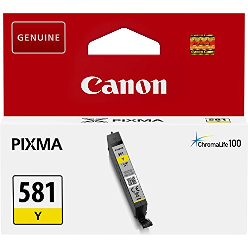 Canon CLI-581Y - 5.6 ml - yellow - original - ink tank - for PIXMA TS6251, TS6350, TS6351, TS8251, TS8252, TS8350, TS8351, TS8352, TS9550, TS9551