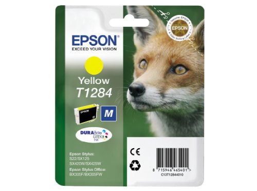 Epson T1284 - 3.5 ml - M size - yellow - original - blister - ink cartridge - for Stylus S22, SX130, SX230, SX235, SX430, SX435, SX438, SX440, SX445, Stylus Office BX305