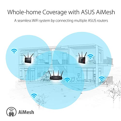 ASUS RT-AX58U - Wireless router - 4-port switch - GigE - 802.11a/b/g/n/ac/ax - Dual Band