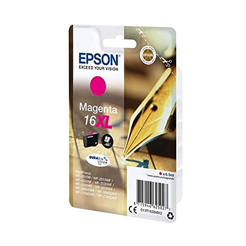 Epson 16XL - 12.9 ml - XL - black - original - blister - ink cartridge - for WorkForce WF-2010, 2510, 2520, 2530, 2540, 2630, 2650, 2660, 2750, 2760