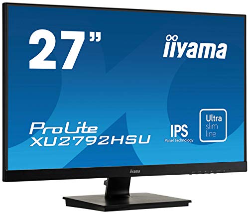 iiyama ProLite XU2792HSU-B1 - LED monitor - 27" - 1920 x 1080 Full HD (1080p) @ 75 Hz - IPS - 250 cd/m - 1000:1 - 4 ms - HDMI, VGA, DisplayPort - speakers - black