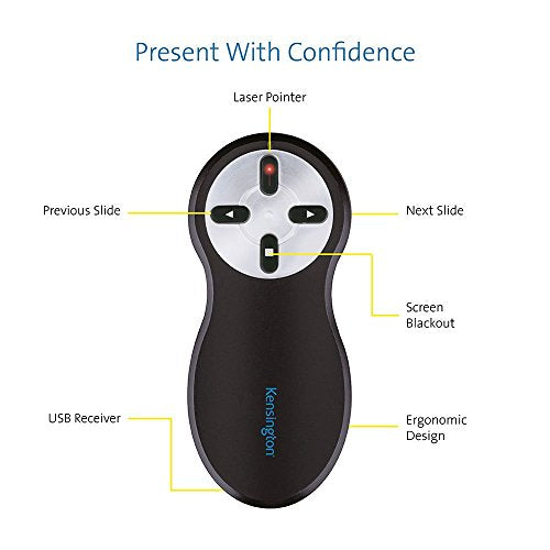 Kensington Si600 Wireless Presenter with Laser Pointer - Presentation remote control - radio