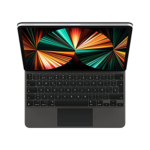 Apple Magic Keyboard - Keyboard and folio case - with trackpad - backlit - Apple Smart connector - Spanish - black - for 12.9-inch iPad Pro (3rd generation, 4th generation, 5th generation)