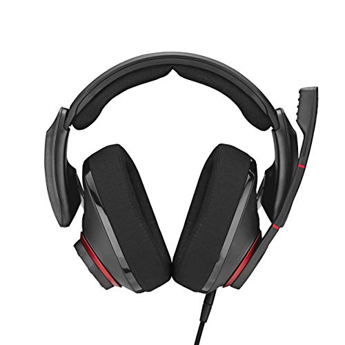 EPOS I SENNHEISER GSP 500 - Headset - full size - wired - 3.5 mm jack - black, red