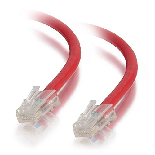 C2G Cat5e Non-Booted Unshielded (UTP) Network Patch Cable - Patch cable - RJ-45 (M) to RJ-45 (M) - 1.5 m - UTP - CAT 5e - stranded, uniboot - red