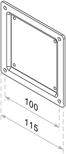 NewStar VESA Conversion Plate from VESA 75x75mm to 100x100mm - Black - Mounting component (adapter plate) for LCD display - black - screen size: 10"-30"