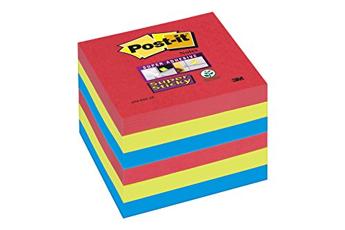 Best Value 3M Postit 76x76mm Jewel Pop Postit Notes - Assorted Colours (Pack of 6),6546SJ