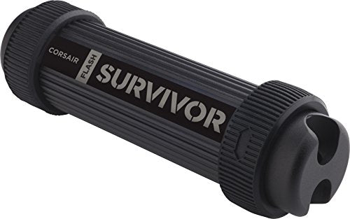 Best Value Corsair CMFSS3B-64GB Flash Survivor Stealth 200 m 64 GB USB 3 Rugged Design Water Proof Flash Drive - Black