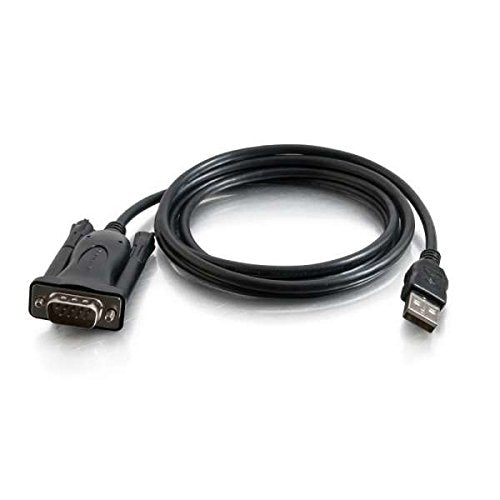 C2G Serial RS232 Adapter Cable - USB / serial cable - USB (M) to DB-9 (M) - 1.5 m - black