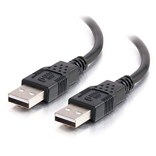 C2G - USB cable - USB (M) to USB (M) - USB 2.0 - 1 m - black