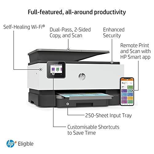 HP Officejet Pro 9012e Wireless Inkjet Colour Multifunction Printer Print Scan Copy Fax