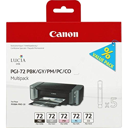 Canon PGI-72P - 6403B007 - 1 x grey,1 x Photo Black,1 x Photo Cyan,1 x Photo Magenta,1 x chroma optimizer - Multipack - Ink tank - For PIXMA PRO10,PRO10S, PIXUS PRO10