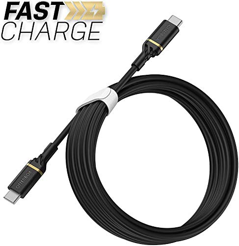 OtterBox Standard - USB cable - USB-C (M) to USB-C (M) - USB 2.0 - 3 A - 3 m - Power Delivery support - black shimmer