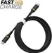 OtterBox Standard - USB cable - USB-C (M) to USB-C (M) - USB 2.0 - 3 A - 3 m - Power Delivery support - black shimmer