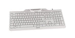 Best Value CHERRY KC 1000SC USB Smartcard Keyboard - Light Grey