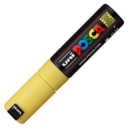 Best Value Uni-Ball Posca Broad Chisel Tip Marker - Yellow