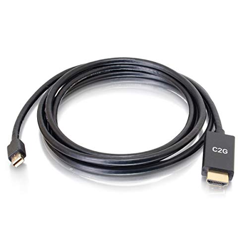 C2G 3ft Mini DisplayPort Male to HDMI Male Passive Adapter Cable - 4K 30Hz - Video adapter - Mini DisplayPort / HDMI - Mini DisplayPort (M) to HDMI (M) - 90 cm - black - passive, 4K support