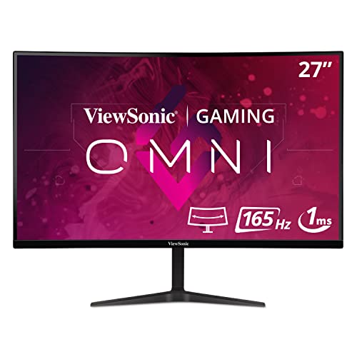 Viewsonic VX2718-PC-MHD - Gaming - LED monitor - curved - 27" - 1920 x 1080 Full HD (1080p) @ 165 Hz - VA - 250 cd/m? - 4000:1 - 1 ms - HDMI, DisplayPort - speakers