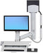 Ergotron StyleView Sit-Stand Combo System with Worksurface - Mounting kit (handle, articulating arm, CPU holder, mouse holder, 2 cable channels, wrist rest, wall track, keyboard tray, wall CPU mount, adjustable monitor arm) - for LCD display / PC equipment - high-grade plastic, durable aluminium - white - screen size: up to 24"