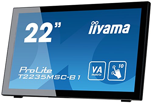 iiyama ProLite T2235MSC-B1 - LED monitor - 22" (21.5" viewable) - touchscreen - 1920 x 1080 Full HD (1080p) @ 60 Hz - VA - 3000:1 - 6 ms - DVI-D, VGA, DisplayPort - speakers - black