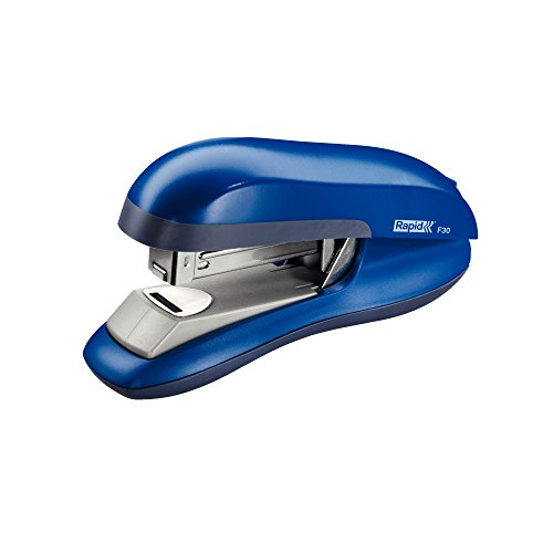 Best Value Rapid 23256501 Fashion F30 Stapler, Ergonomic Metal Body, Flat Clinch, Blue 30 Sheet Capacity