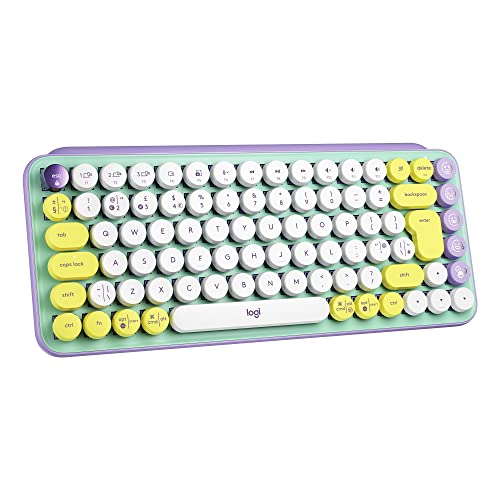 Logitech Pop Keys RF Wireless Bluetooth QWERTY UK English Mechanical Keyboard Daydream Mint