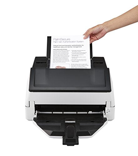 Fujitsu fi-7600 100ppm / 200ipm A3 ADF duplex document scanner. Includes PaperStream IP, PaperStream Capture, ScanSnap Manager for fi-series, Scanner Central Administrator, 2D Barcode module for PaperStream and 12 months On-Site Next Business Day warranty.