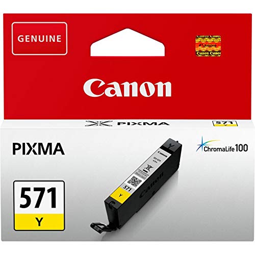 Canon CLI-571Y - 7 ml - yellow - original - ink tank - for PIXMA TS5051, TS5053, TS5055, TS6050, TS6051, TS6052, TS8051, TS8052, TS9050, TS9055