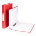 Best Value 2 Ring A4 Paper-On-Board Ring Binder Red - Single