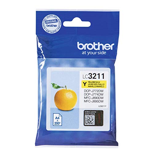 Brother LC3211Y - Yellow - original - ink cartridge - for Brother DCP-J572, DCP-J772, DCP-J774, MFC-J890, MFC-J895