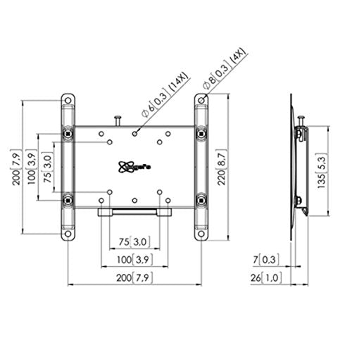 Vogel's Professional PFW 4200 - Mounting kit (tilt wall mount) - for flat panel - lockable - black - screen size: 26"-42"