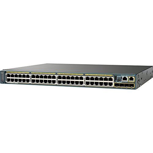 Cisco Catalyst 2960-48PST-S - Switch - Managed - 48 x 10/100 (PoE) + 2 x SFP + 2 x 10/100/1000 - rack-mountable - PoE - refurbished