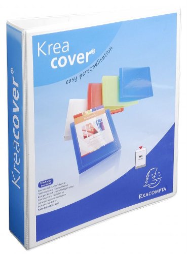 Best Value Kreacover Ring Binder 4D Rings A4 Maxi 90mm White - Pack of 10