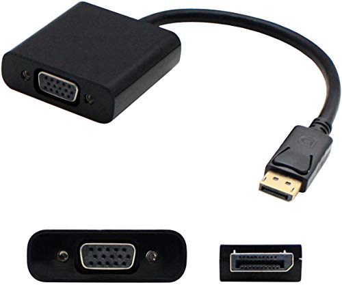 AddOn 8in DisplayPort to VGA Adapter Cable - DisplayPort cable - DisplayPort (M) to HD-15 (VGA) (F) - 20 cm - black