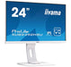 iiyama ProLite XUB2492HSU-W1 - LED monitor - 24" (23.8" viewable) - 1920 x 1080 Full HD (1080p) @ 60 Hz - IPS - 250 cd/m - 1000:1 - 5 ms - HDMI, VGA, DisplayPort - speakers - white