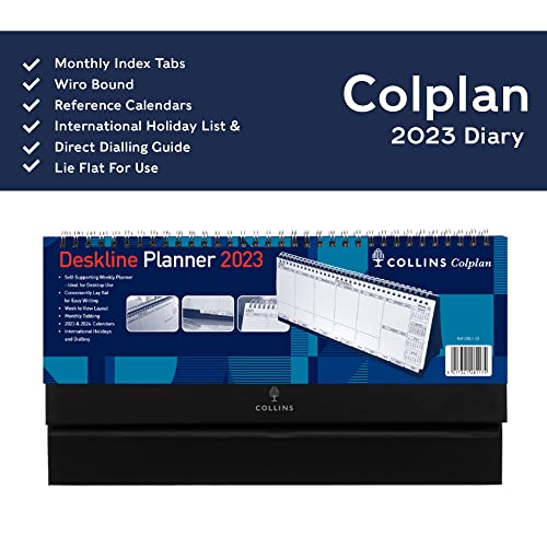 Collins Colplan Deskline Calendar Week to View 2023 CDL1-23