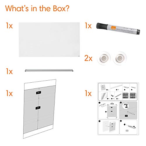 Nobo Impressionpro Glass Mag Whiteboard 1900X1000Mm White Dd