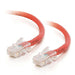 C2G Cat5e Non-Booted Unshielded (UTP) Network Crossover Patch Cable - Crossover cable - RJ-45 (M) to RJ-45 (M) - 7 m - UTP - CAT 5e - stranded, uniboot - red