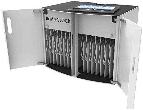 Compulocks Tablet / Laptop Charging Cabinet For Counter Top or Wall Mount EU Power Plug - Cabinet unit - for 16 tablets - screen size: 13" - wall-mountable, cart mountable