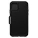 OtterBox Strada Series - Flip cover for mobile phone - leather, polycarbonate - shadow black - for Apple iPhone 11