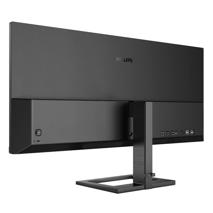 Philips E-line 346E2LAE - LED monitor - 34" - 3440 x 1440 WQHD @ 100 Hz - VA - 300 cd/m² - 4000:1 - 1 ms - HDMI, DisplayPort, USB-C - speakers - black