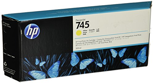 Hp F9K02A 745 Yellow Ink Cartridge 300Ml