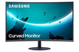 Samsung C32T550FDR - T55 Series - LED monitor - curved - 32" (32" viewable) - 1920 x 1080 Full HD (1080p) @ 75 Hz - VA - 250 cd/m? - 3000:1 - 4 ms - HDMI, VGA, DisplayPort - speakers - dark grey/blue