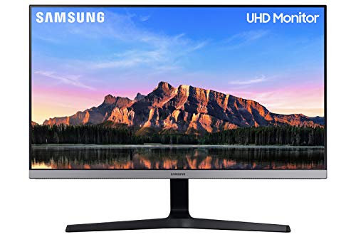 Samsung U28R550UQR - UR55 Series - LED monitor - 28" (28" viewable) - 3840 x 2160 4K @ 60 Hz - IPS - 300 cd/m? - 1000:1 - HDR10 - 4 ms - 2xHDMI, DisplayPort - dark grey/blue