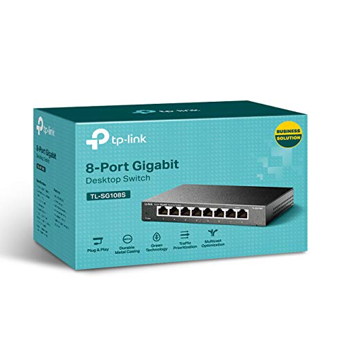 TP-Link TL-SG108S - Switch - 8 x 10/100/1000 - desktop