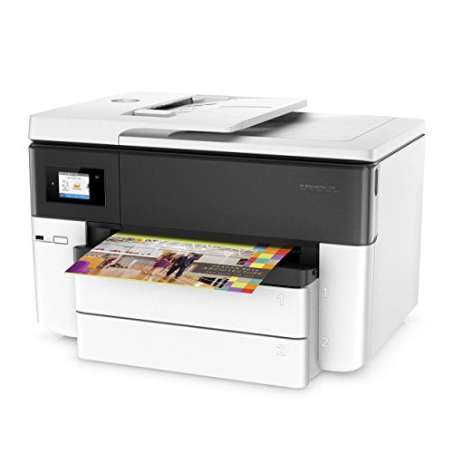 HP Officejet Pro 7740 All-in-One - Multifunction printer - colour - ink-jet - A3/Ledger (297 x 432 mm) (original) - A3 (media) - up to 18 ppm (copying) - up to 22 ppm (printing) - 250 sheets - 33.6 Kbps - USB 2.0, LAN, Wi-Fi(n), USB host