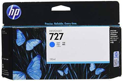 HP 727 - B3P19A - 1 x Cyan - Ink cartridge - For DesignJet T1500, T2500, T920