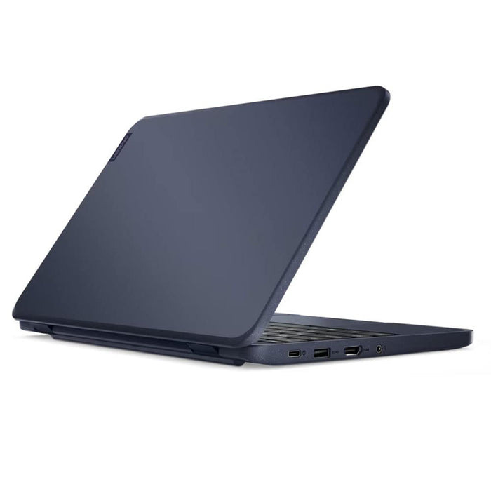 Lenovo 100w Gen 3 82HY - 180-degree hinge design - AMD 3000 Series 3015e / 1.2 GHz - Win 11 SE - Radeon Graphics - 4 GB RAM - 128 GB eMMC eMMC 5.01 - 11.6" TN 1366 x 768 (HD) - Wi-Fi 5 - abyss blue - kbd: UK