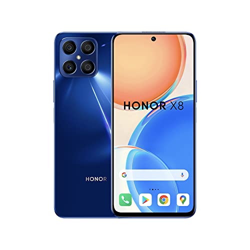 Honor X8 6.7 Inch Dual SIM Qualcomm Snapdragon 680 Android 11 4G USB C 6GB 128GB 4000 mAh Ocean Blue Smartphone